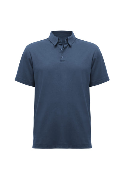 BizCollection P515MS Mens Lotus Short Sleeve Polo - Mineral Blue