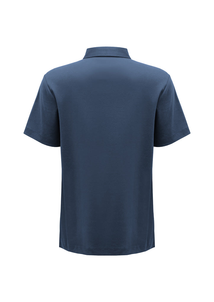 BizCollection P515MS Mens Lotus Short Sleeve Polo - Mineral Blue
