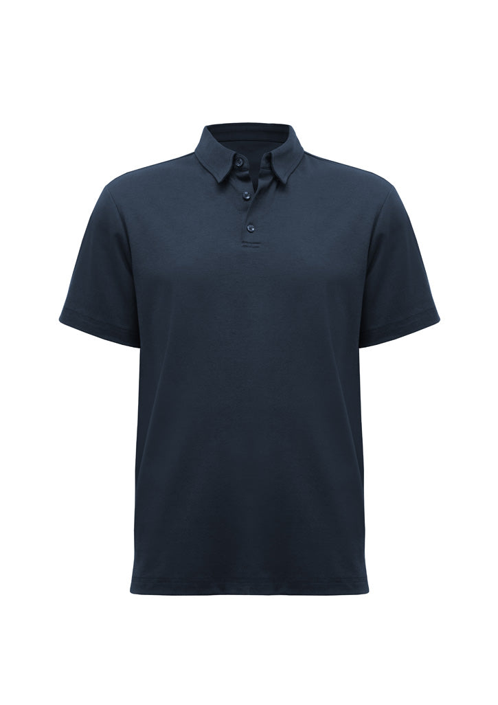 BizCollection P515MS Mens Lotus Short Sleeve Polo - Navy