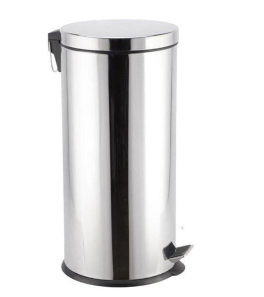 Max Global Products PB-SS-30 Bin Pedal Stainless Steel 30L