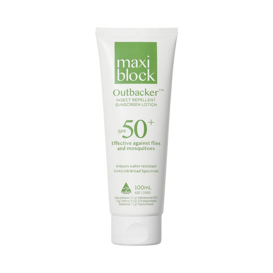 Maxiblock PRMB76601 Outbacker Insect Repellent Sunscreen SPF50+