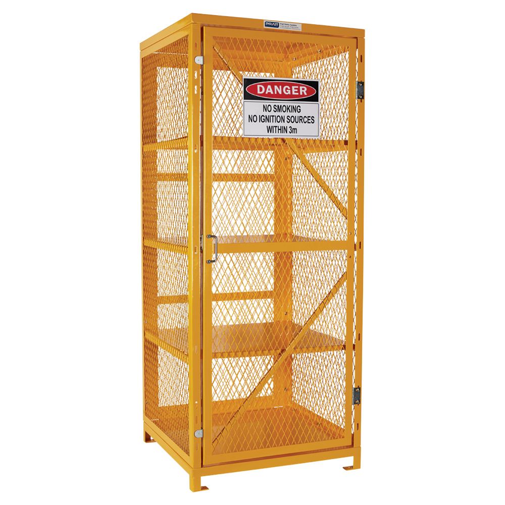 Pratt Safety Aerosol Storage Cage. 4 Storage Level Up To 400 Cans