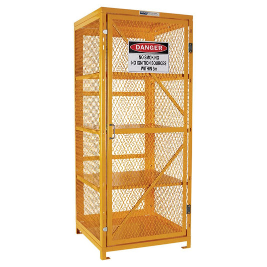 Pratt Safety Aerosol Storage Cage. 4 Storage Level Up To 400 Cans