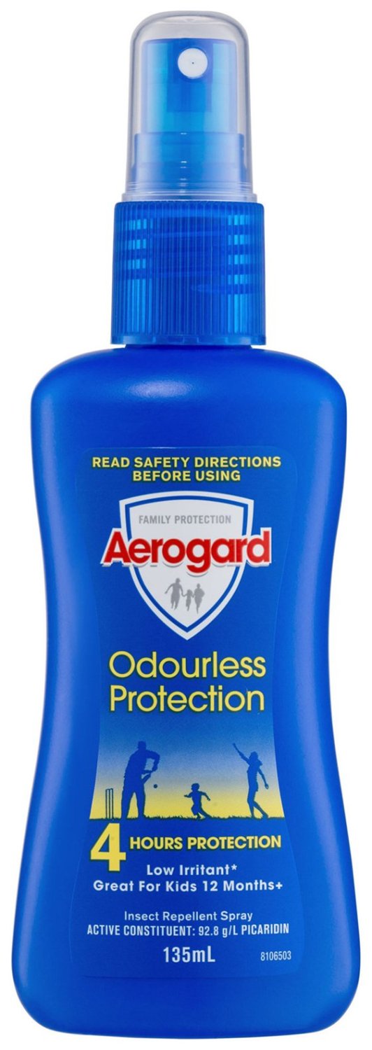 RECKITT BENCKISER R0106705 Aerogard Odourless Low-Irritant Pump Spray 135mL