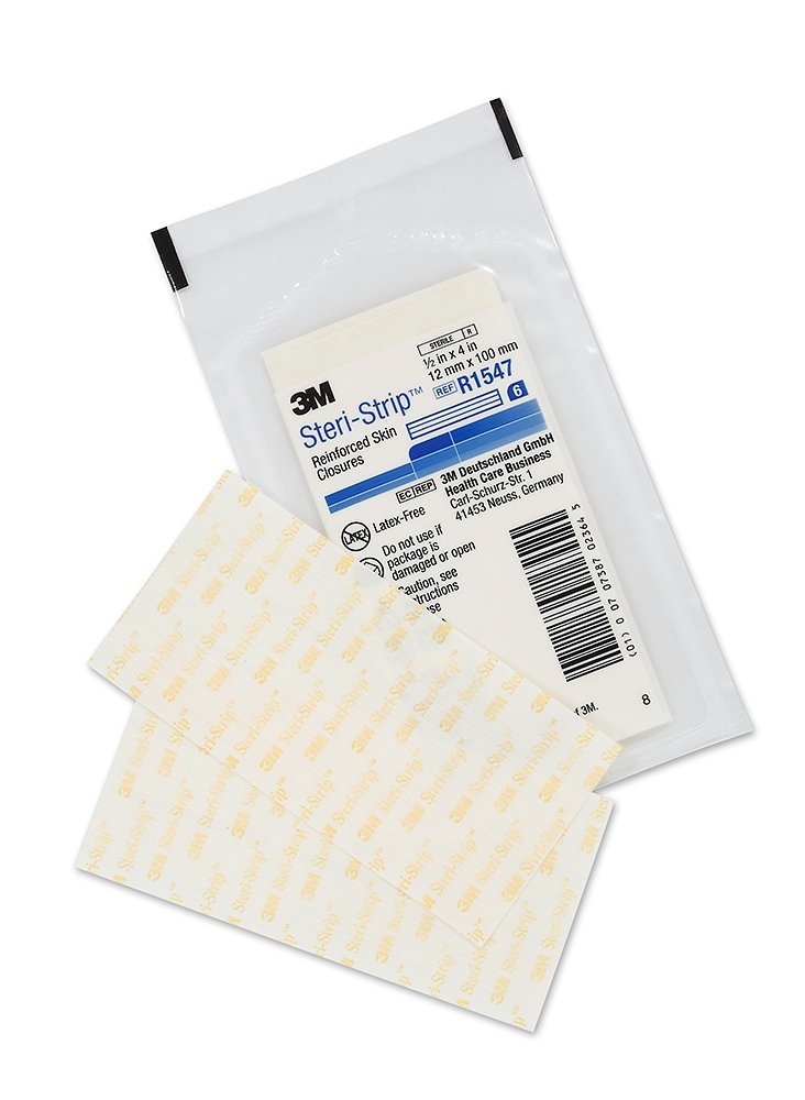 SOLVENTUM 3M1547B Steri-Strip Skin Closures 12mm x 100mm Box of 50