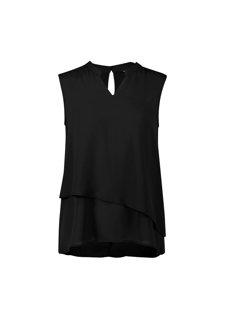 BizCorporate RB260LN Womens Seville Sleeveless Layered Blouse