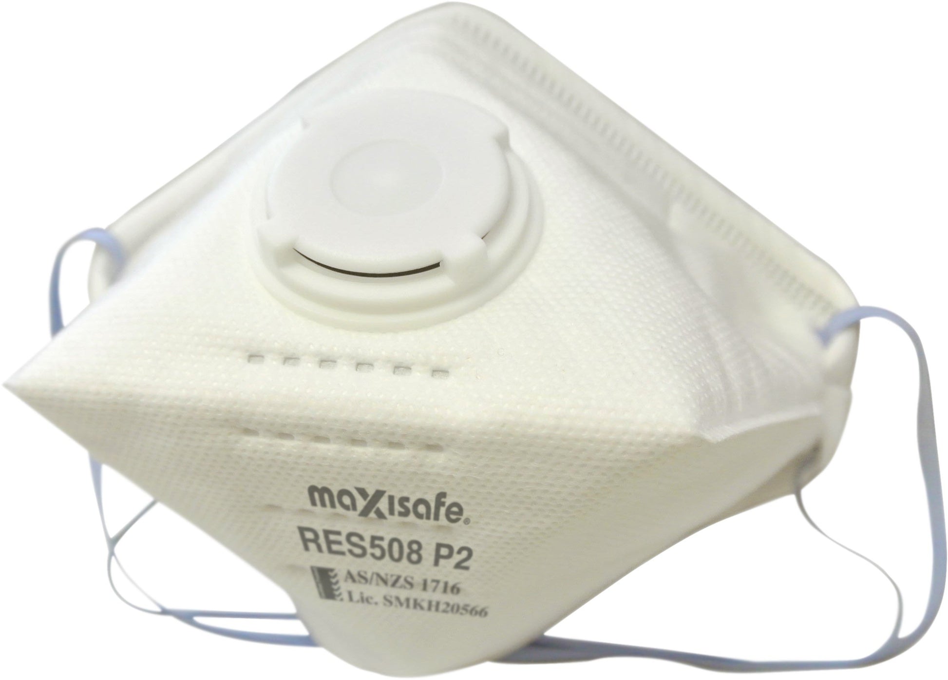 Maxisafe RES508 P2 Flat Fold Respirator with Valve - box 20
