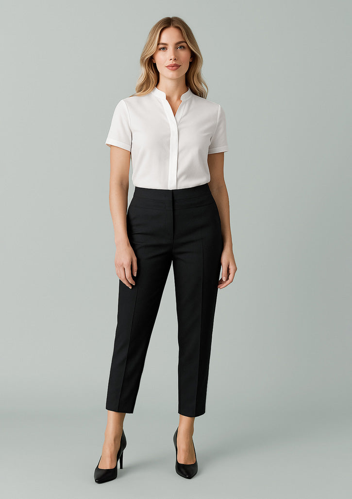BizCorporate RGP406L Womens Renew 7/8 Mid-Waist Slim Leg Pant