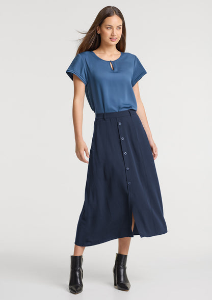 BizCorporate RGS2670L Womens Sammy Skirt - Navy
