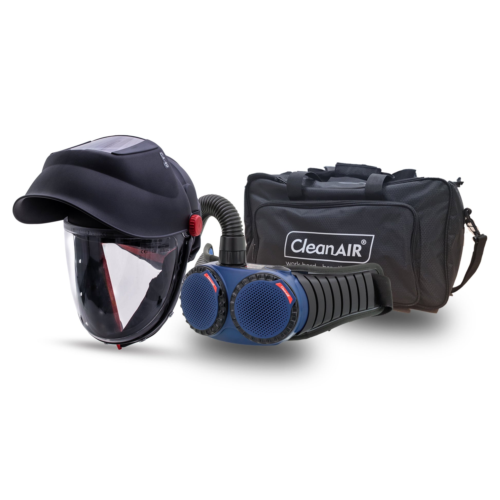 CleanAIR RGW1145 CA-40GW Flip-up Welding Hard Hat & AerGO PAPR Kit