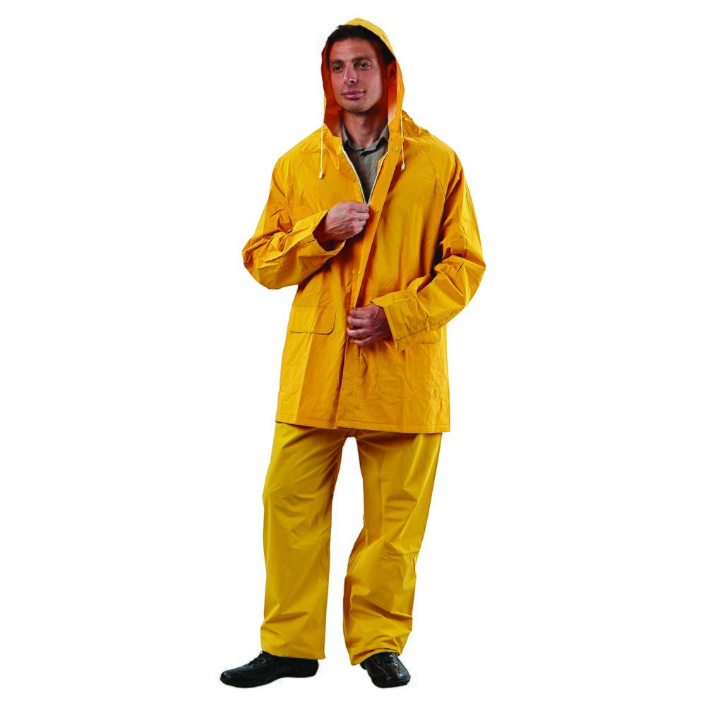 WORKIT Workwear Yellow 3/4 Length PVC Rain Jacket