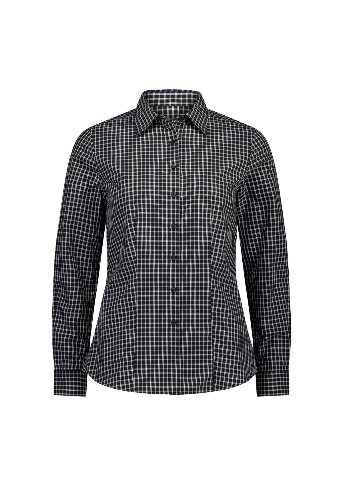 BizCorporate RS670WL Womens Noah Long Sleeve Shirt - Black/White