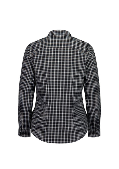 BizCorporate RS670WL Womens Noah Long Sleeve Shirt - Black/White