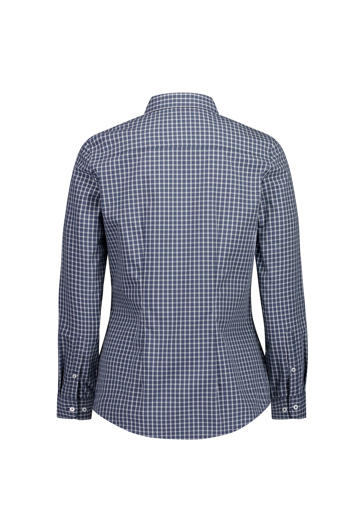 BizCorporate RS670WL Womens Noah Long Sleeve Shirt - Storm Blue/White Check