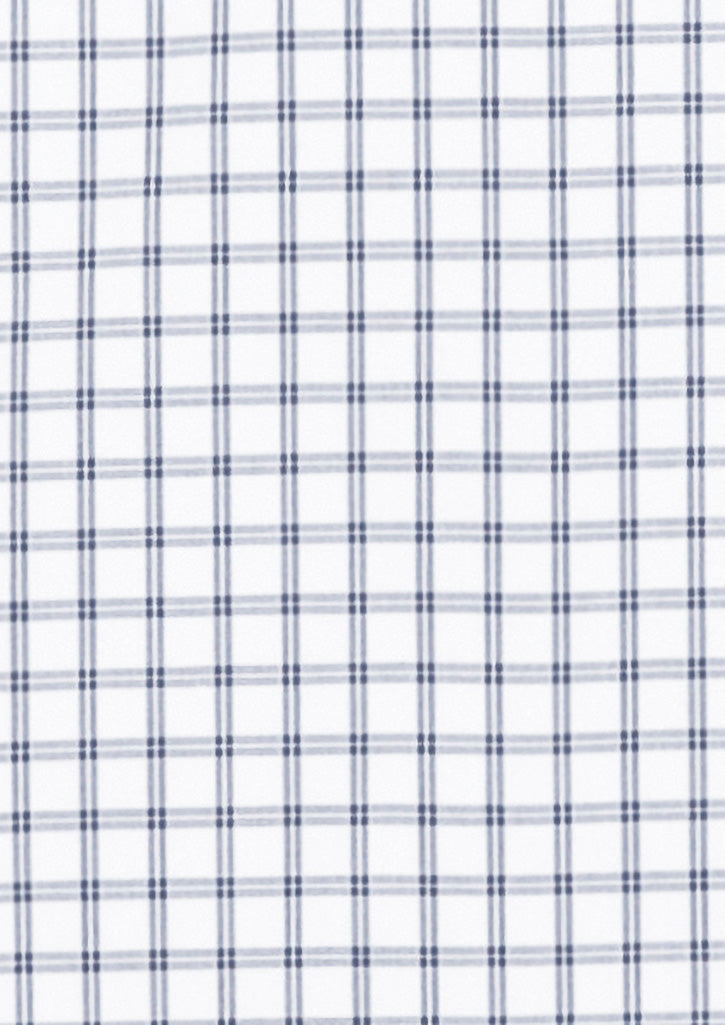 BizCorporate RS670WL Womens Noah Long Sleeve Shirt - White/Storm Blue Check
