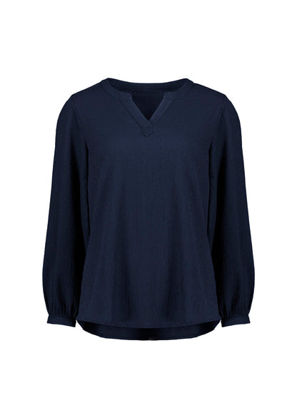 BizCorporate RU568LL Womens Ruche Long Sleeve Blouse product front