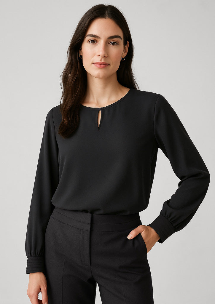 BizCorporate RU569LL Womens Evelyn Long Sleeve Blouse