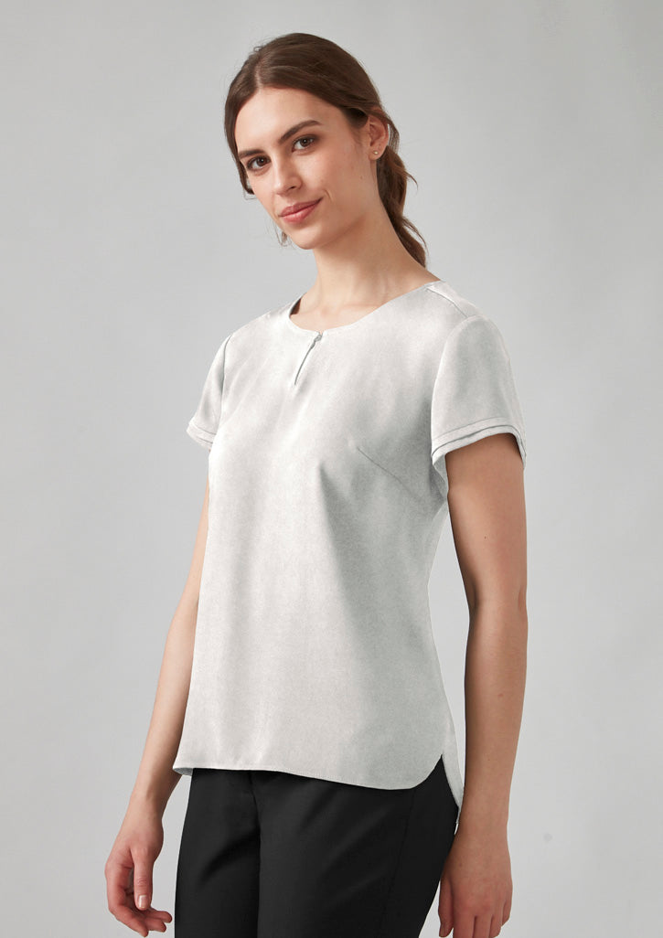 BizCorporate RU569LS Womens Evelyn Short Sleeve Blouse