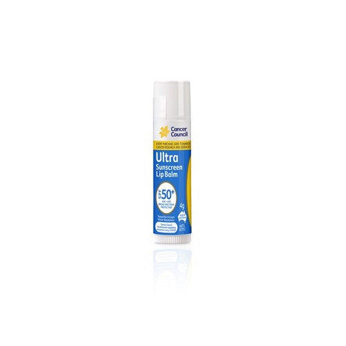 Cancer Council S-004-UL-50P Sunscreen 50+ Ultra Lip Balm 4gm