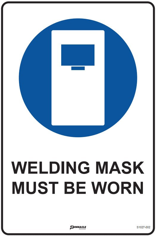 Max Global Products S1027 Welding Mask Must Be Worn Sign