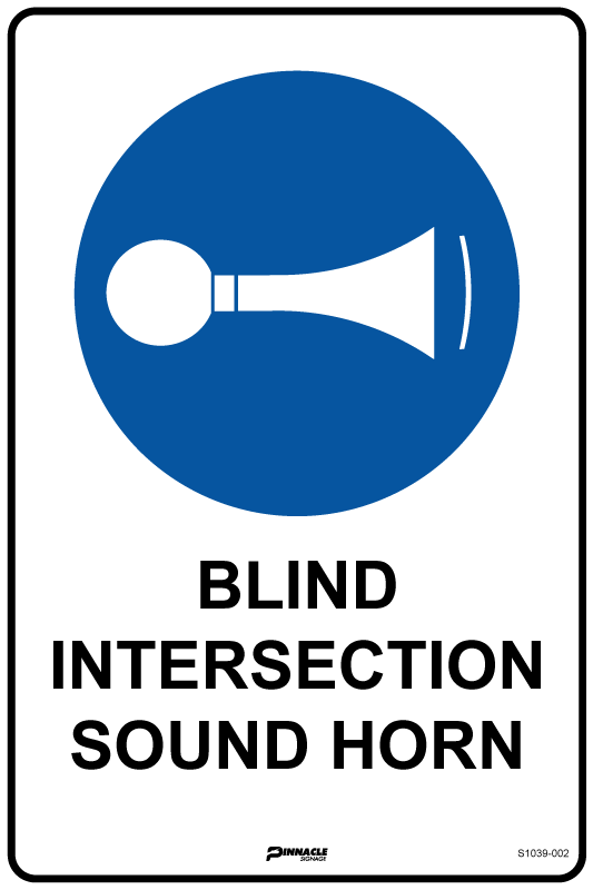 Max Global Products S1039 Blind Intersection Sound Horn Sign