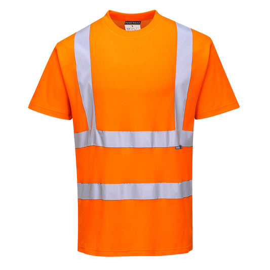 Portwest Cotton Comfort T-Shirt S/S in Orange