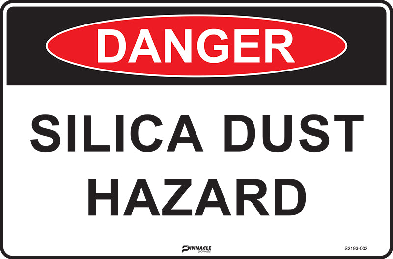 Max Global Products S2192 Danger Silica Dust Hazard Sign