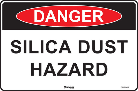 Max Global Products S2192 Danger Silica Dust Hazard Sign