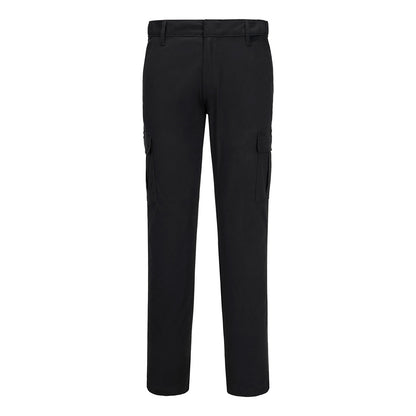 Portwest WX2 Stretch Slim Fit Cargo Pants in Black