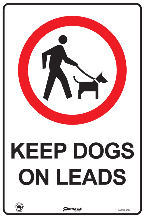 Max Global Products S3018 Keep Dogs On Leads Sign