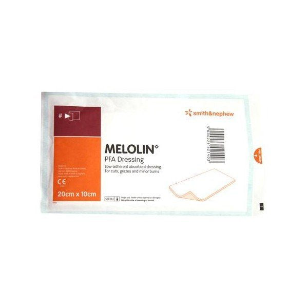 SMITH & NEPHEW S4939S Melolin Non-Adherent Dressing 10cm x 20cm Single