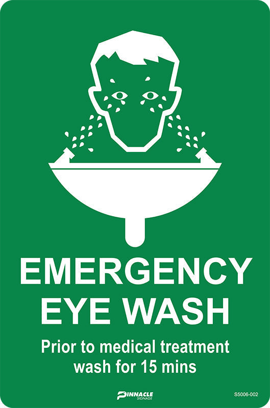 Max Global Products S5006 Emergency Eye Wash Sign