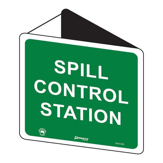 Max Global Products S5033 Spill Control Station, Off Wall Sign