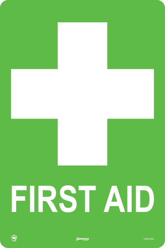 Max Global Products S5058 First Aid (Full Green) Sign