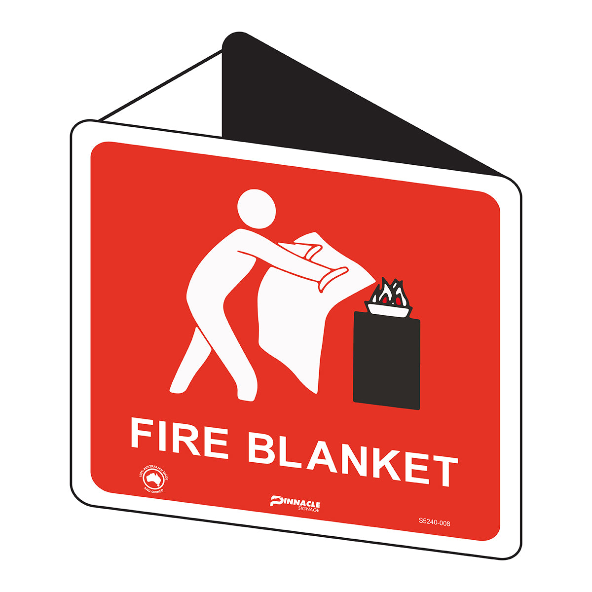 Max Global Products S5240 Fire Blanket, Off Wall Sign