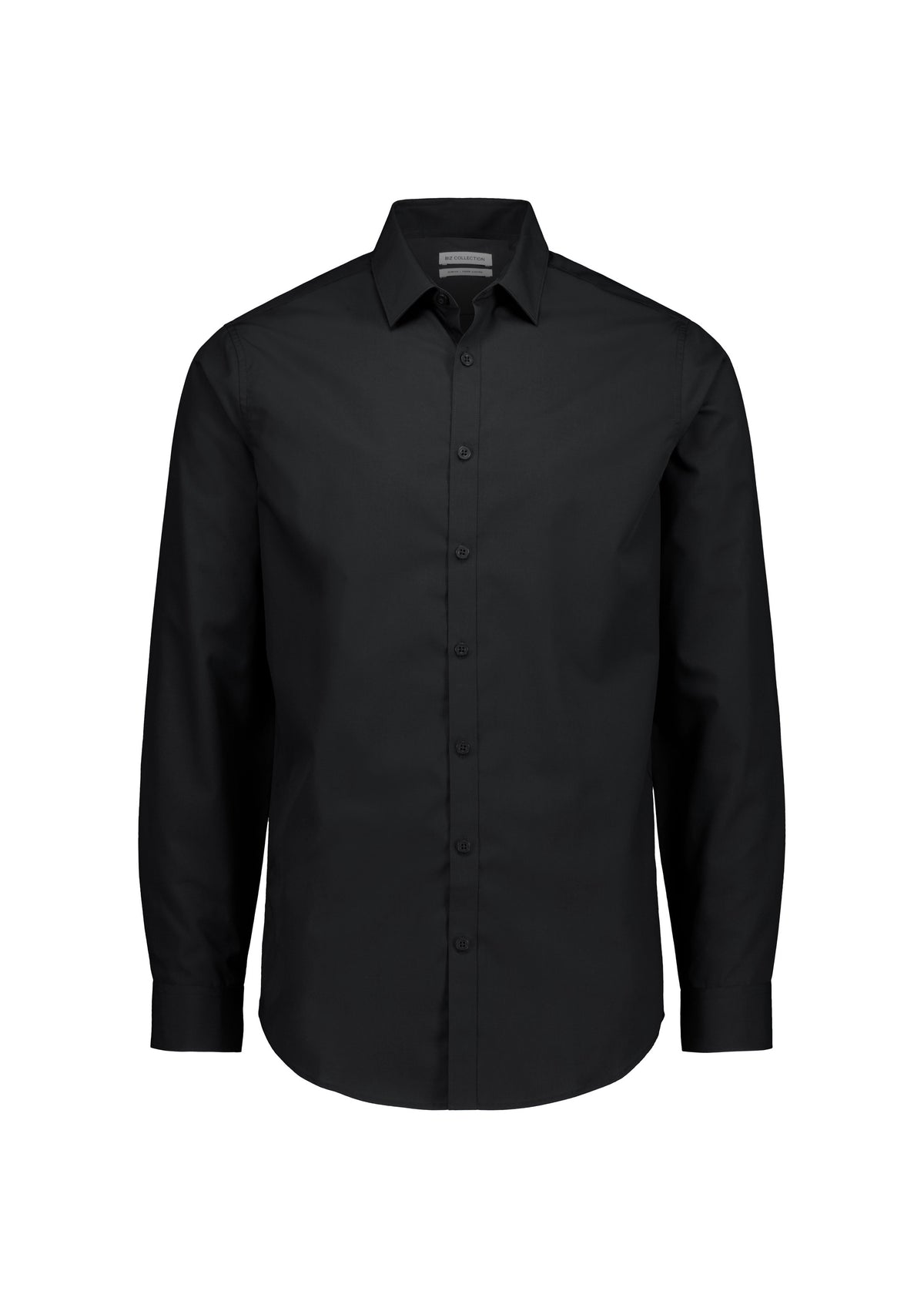 BizCollection S621M Mens Lexington Slim Fit Long Sleeve Shirt - Black
