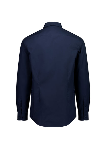 BizCollection S621M Mens Lexington Slim Fit Long Sleeve Shirt - Navy