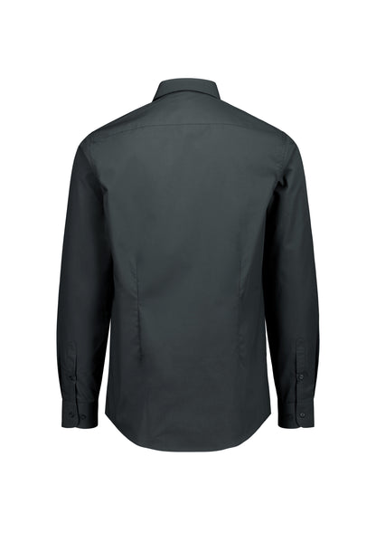 BizCollection S621M Mens Lexington Slim Fit Long Sleeve Shirt - Slate