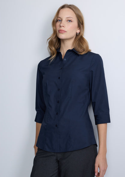 BizCollection S623W Womens Lexington 3/4 Sleeve Shirt - Navy