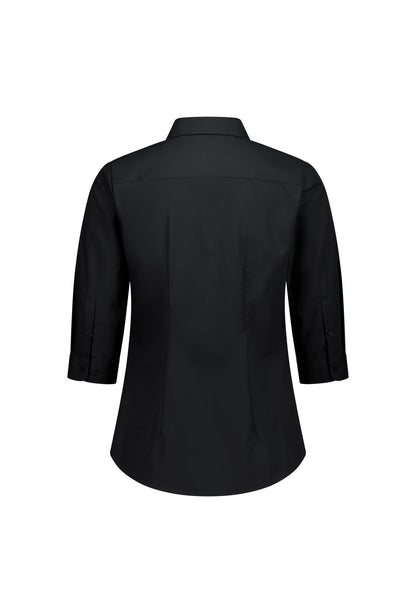BizCollection S623W Womens Lexington 3/4 Sleeve Shirt - Black