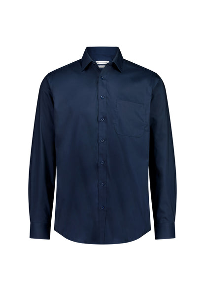 BizCollection S624M Mens Fitzroy Classic Fit Long Sleeve Shirt - Navy