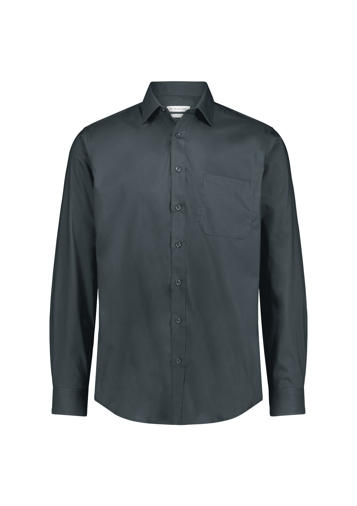 BizCollection S624M Mens Fitzroy Classic Fit Long Sleeve Shirt - Slate