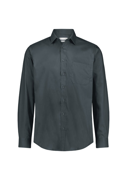 BizCollection S624M Mens Fitzroy Classic Fit Long Sleeve Shirt - Slate