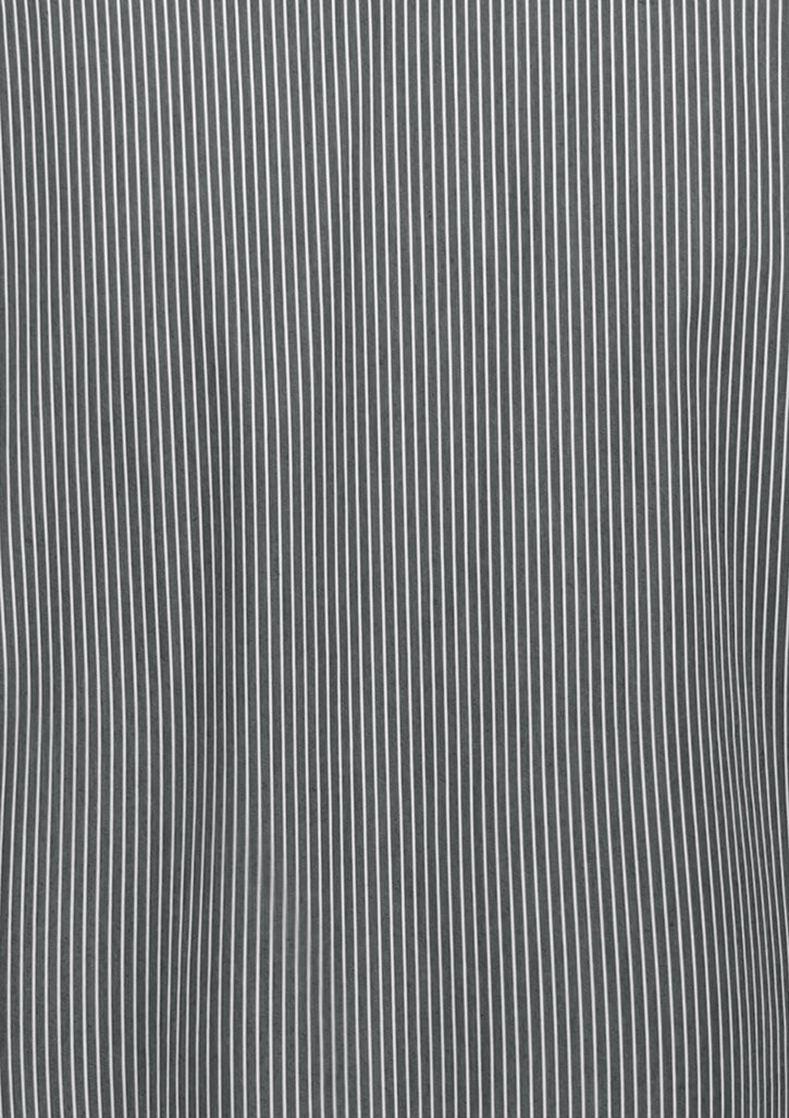 BizCollection S624M Mens Fitzroy Classic Fit Long Sleeve Shirt - Slate/White Stripe