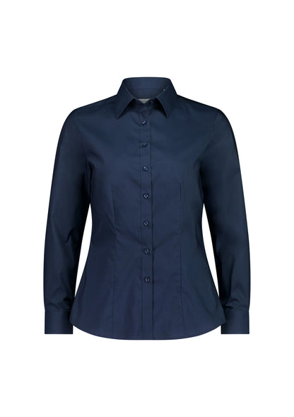 BizCollection S624W Womens Fitzroy Long Sleeve Shirt - Navy