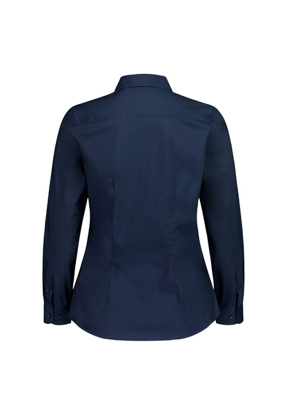 BizCollection S624W Womens Fitzroy Long Sleeve Shirt - Navy