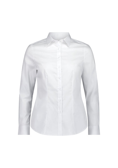 BizCollection S624W Womens Fitzroy Long Sleeve Shirt - White
