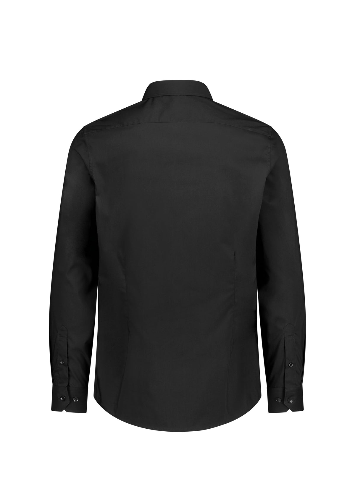 BizCollection S625M Mens Fitzroy Slim Fit Long Sleeve Shirt - Black