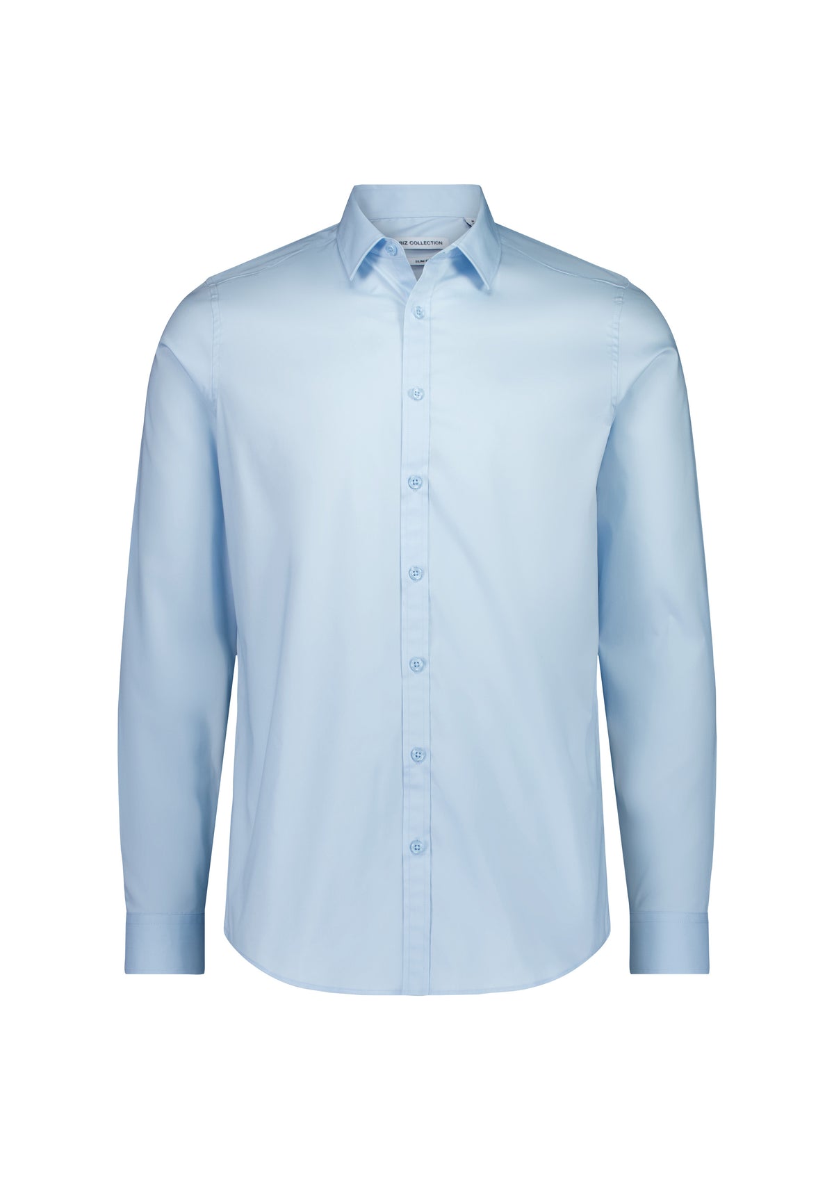 BizCollection S625M Mens Fitzroy Slim Fit Long Sleeve Shirt - Sky