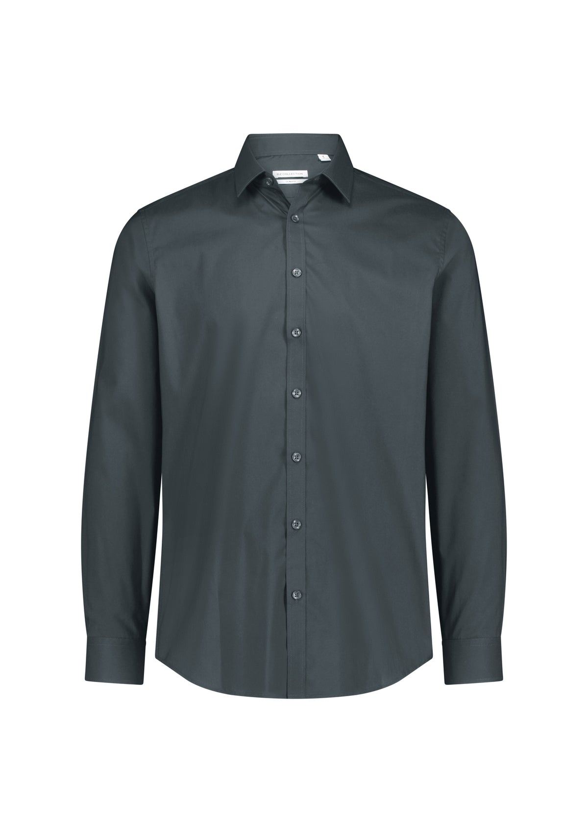 BizCollection S625M Mens Fitzroy Slim Fit Long Sleeve Shirt - Slate